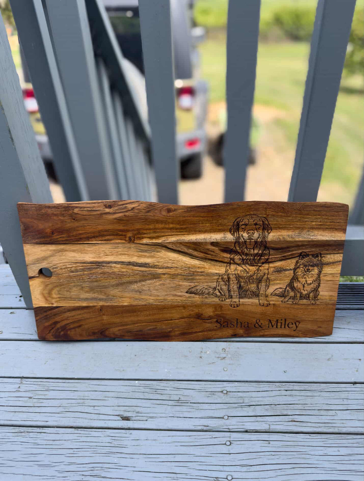 Custom Pet or Horse Portrait Engraved Board