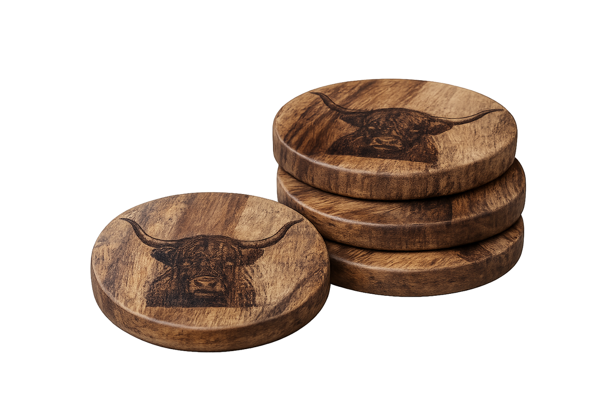 Highland Coaster set of 4