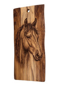 Horse Engraved Acacia Board