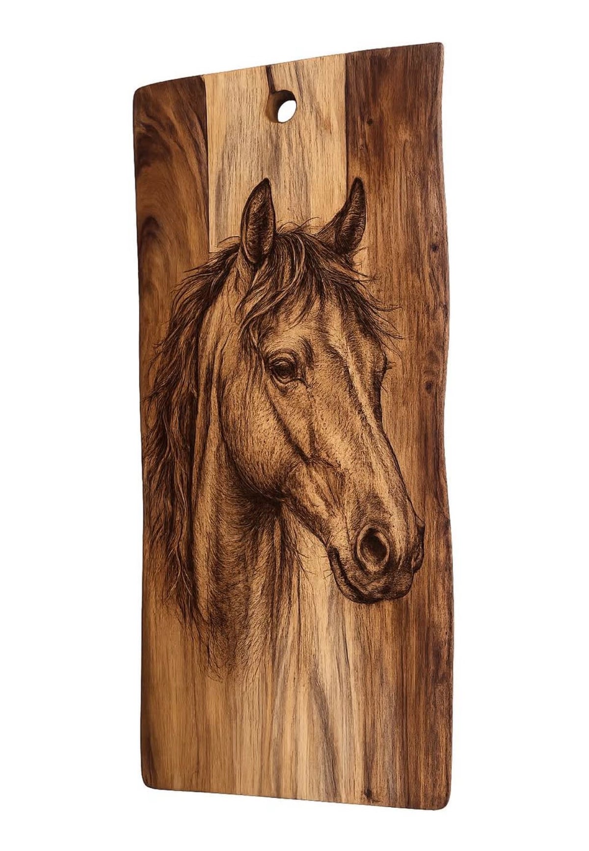 Horse Engraved Acacia Board