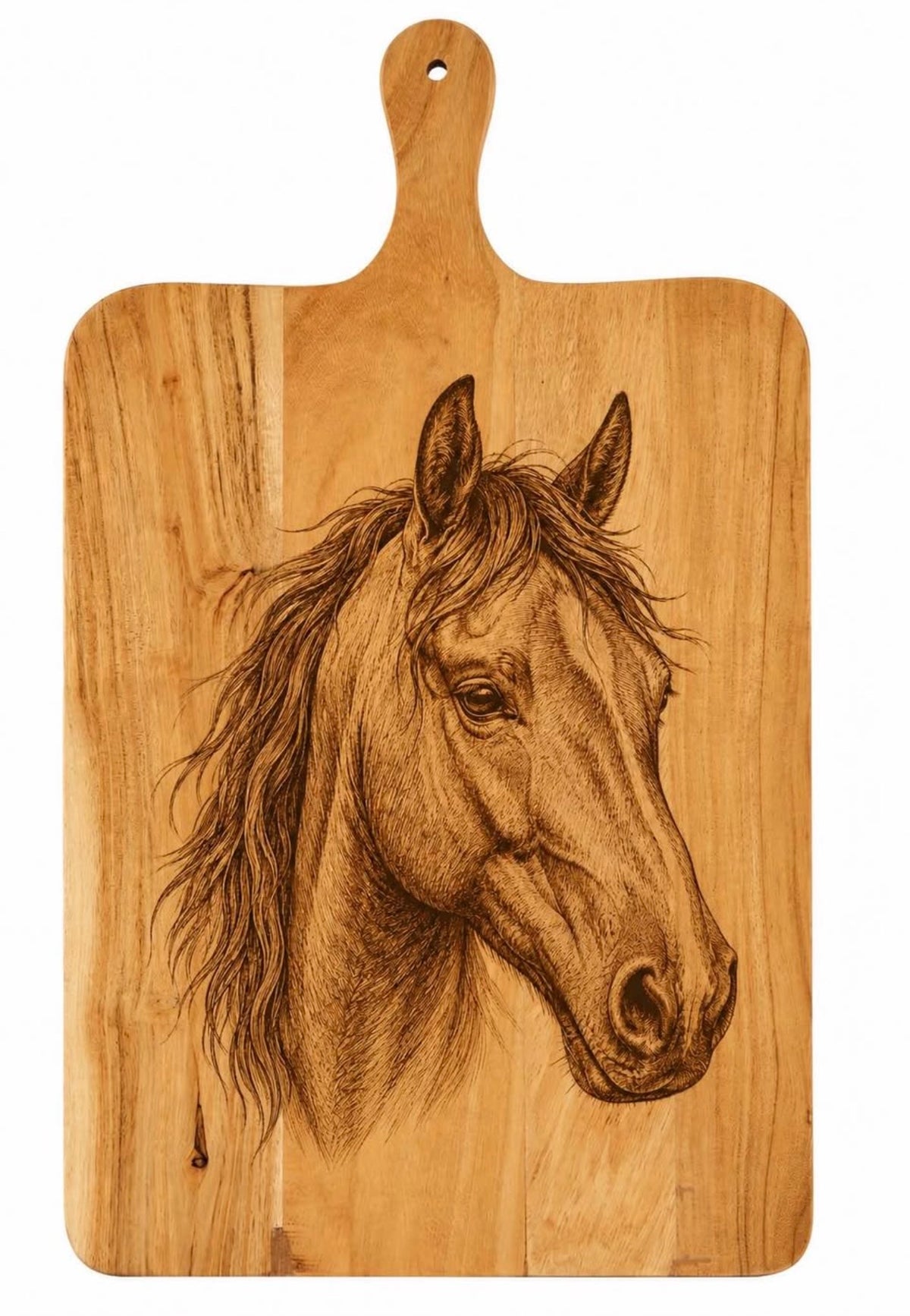 Horse Engraved Acacia Board